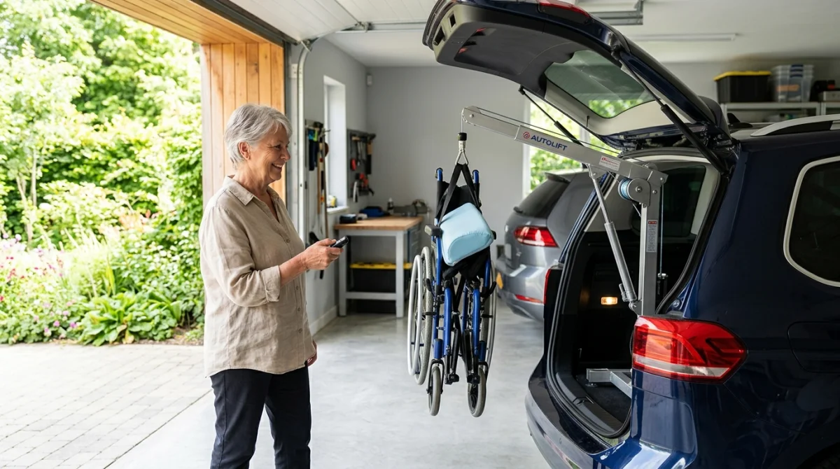comment mettre un fauteuil roulant dans un coffre de voiture