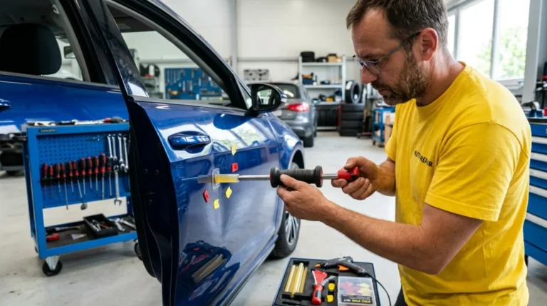 comment redresser une porte de voiture
