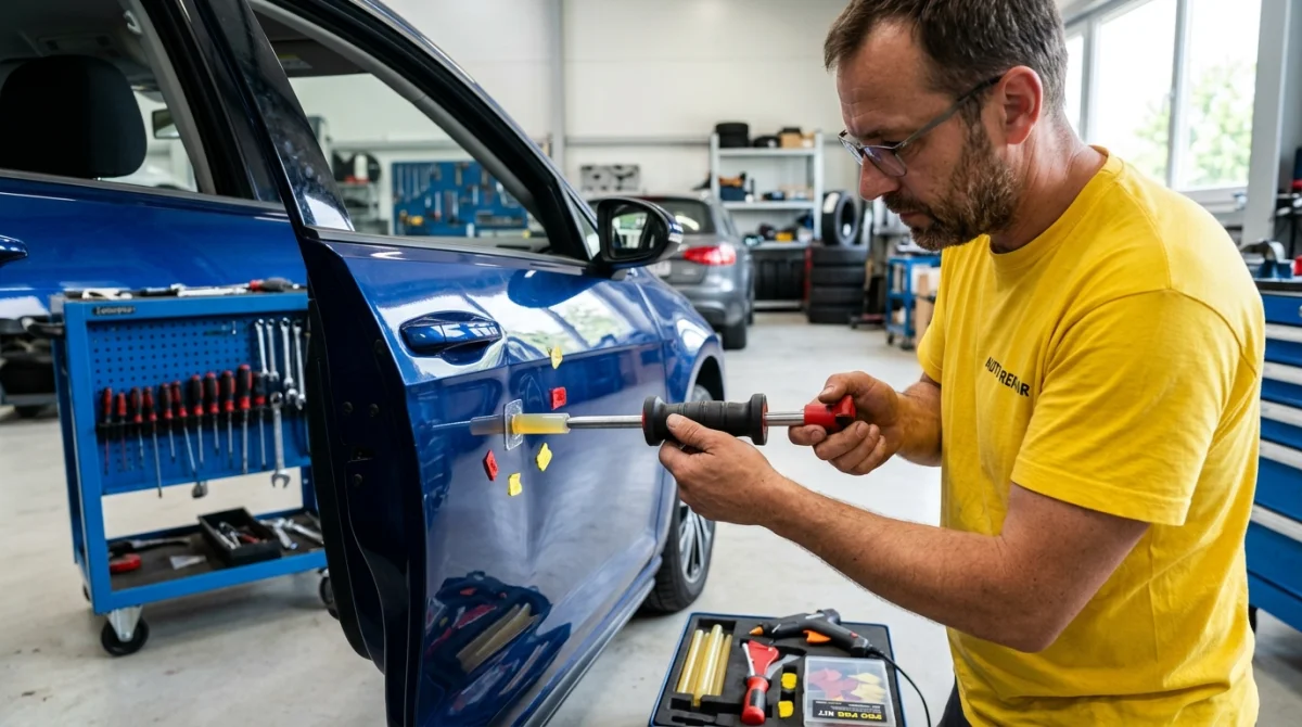 comment redresser une porte de voiture