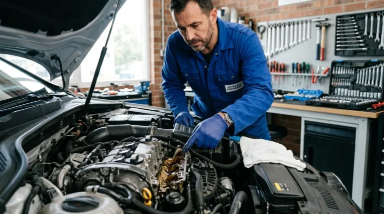 comment nettoyer un moteur de voiture plein d'huile